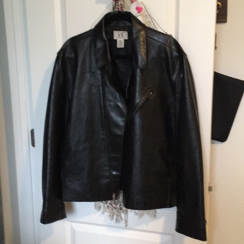 A/X Armani Exchange Leather Jacket L/XL